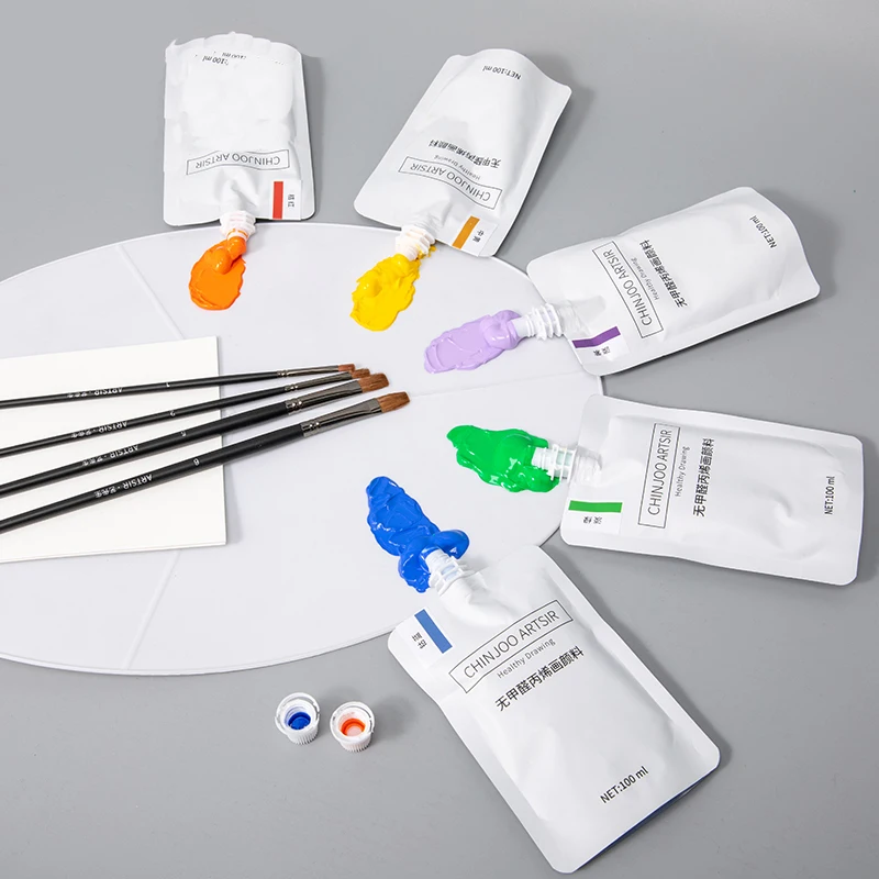 100 мл портативная акриловая краска ручная роспись водонепроницаемая сделай сам