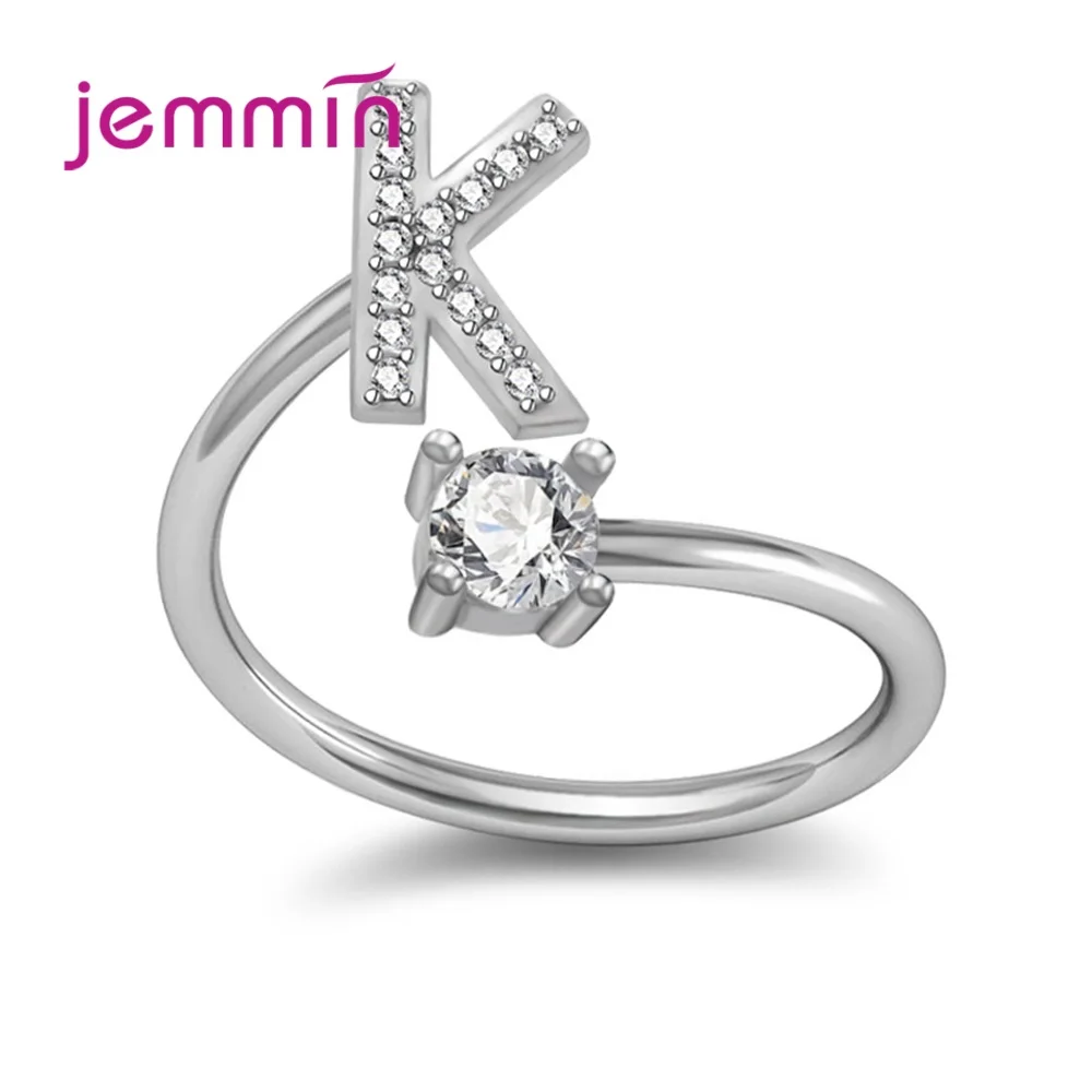 Кольцо с буквами на английском языке из серебра 925 пробы | Украшения и аксессуары