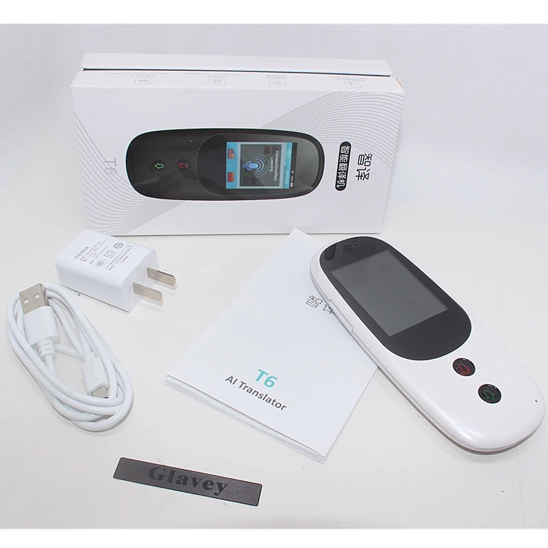 Портативный электронный переводчик голоса T6 2 4 дюйма сенсорный экран 4G SIM