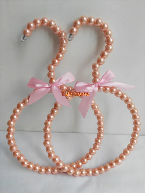 1 шт. Высший сорт белый розовый сладкий лук ABS жемчужный шарф Вешалка шелковые