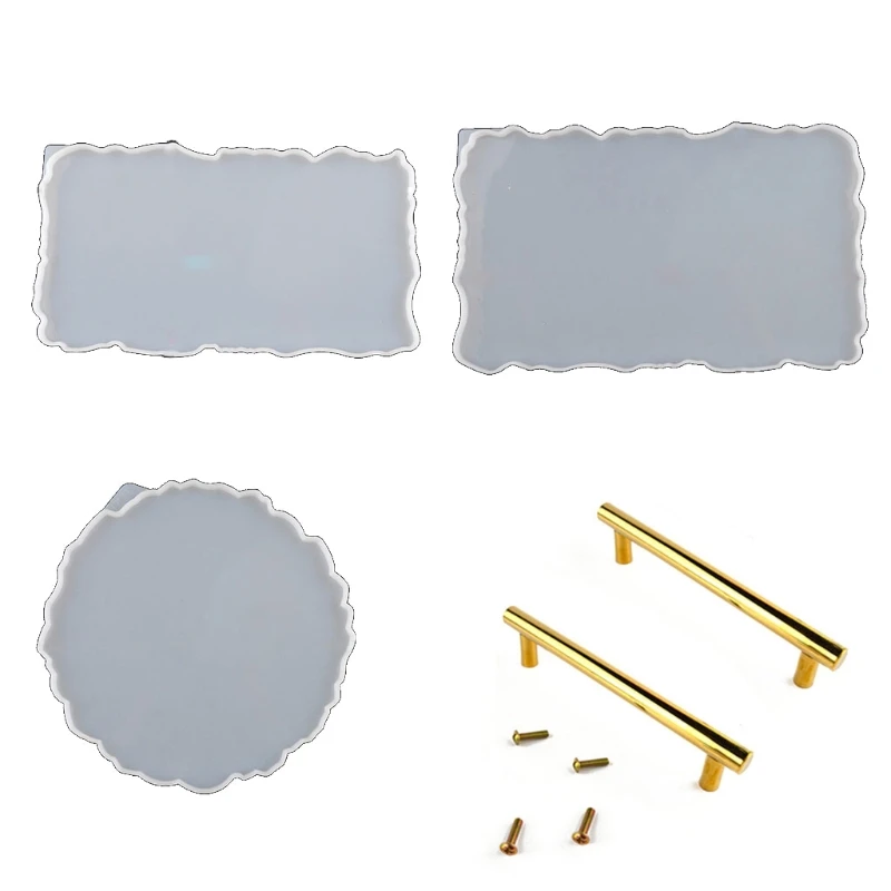 

Irregular Big Plate Resin Mold Oversized Fruit Disc Tray Resin Mold Art Crafts