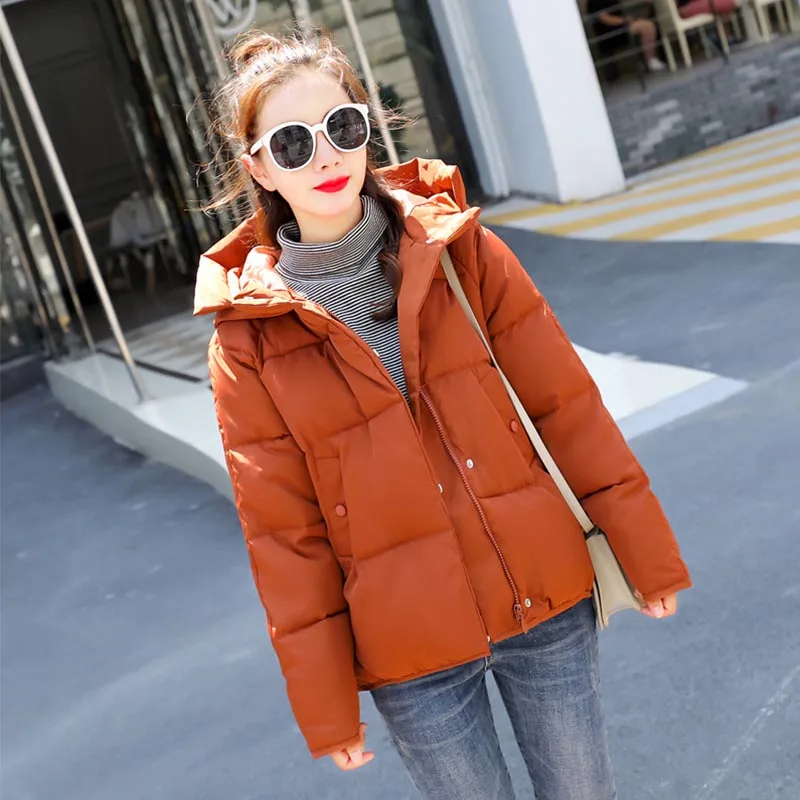 Caramel colour NEEDBO, женский пуховик, пуховик с капюшоном, белый, для женщин, тонкий пуховик, ультра светильник, пуховик, зимняя парка, большие размеры, Doudoune - Цвет: Caramel colour
