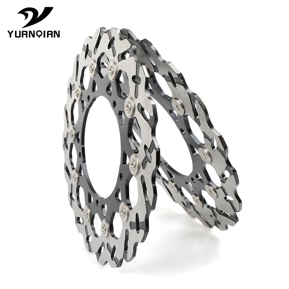 Передний плавающий тормозной диск ротор и кронштейн из нержавеющей стали для