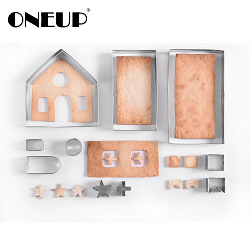 ONEUP 2019 новинка 3D форма для выпечки печенья из нержавеющей стали набор 10 предметов