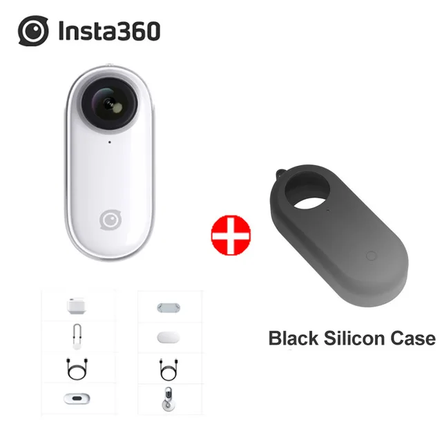 Insta360 Go 1080P видео Спортивная Экшн-камера FlowState Timelapse Hyperlapse camera PK Gopro Hero 7 Yi 4K DJI Osmo Action - Цвет: add black shell