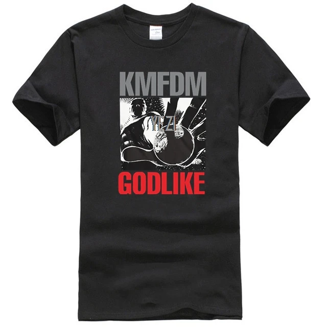KMFDM Мужская хлопковая футболка Slim Fit черный 3D размера плюс хлопковые топы для