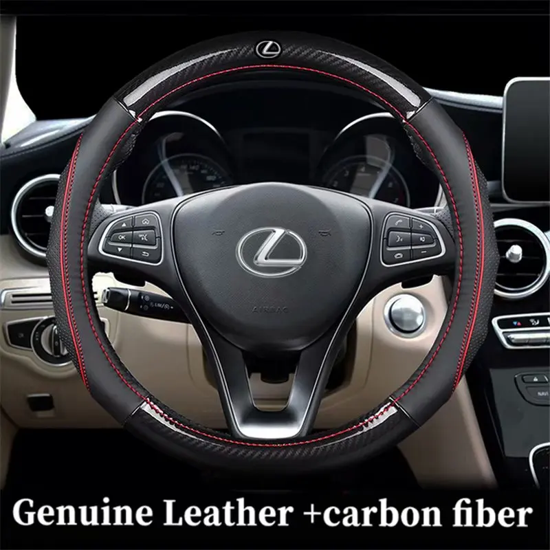 Чехлы на рулевое колесо Lexus Es250 Is300 Rx270 Rx450 Nx300 Ls460 Ct200h Ux260 Gx460 Lx570 Gs300 из натуральной