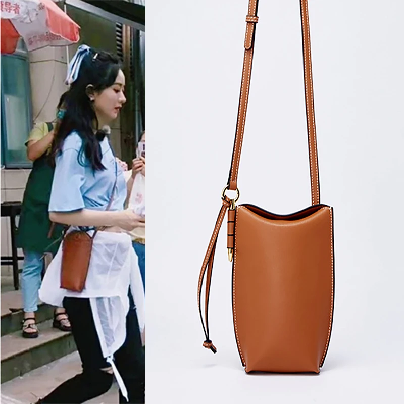 

2020 Women Shoulder Bag Handbags New Mini Messenger Small bag Mobile Phone Bag Bucket Bag Leather Personality