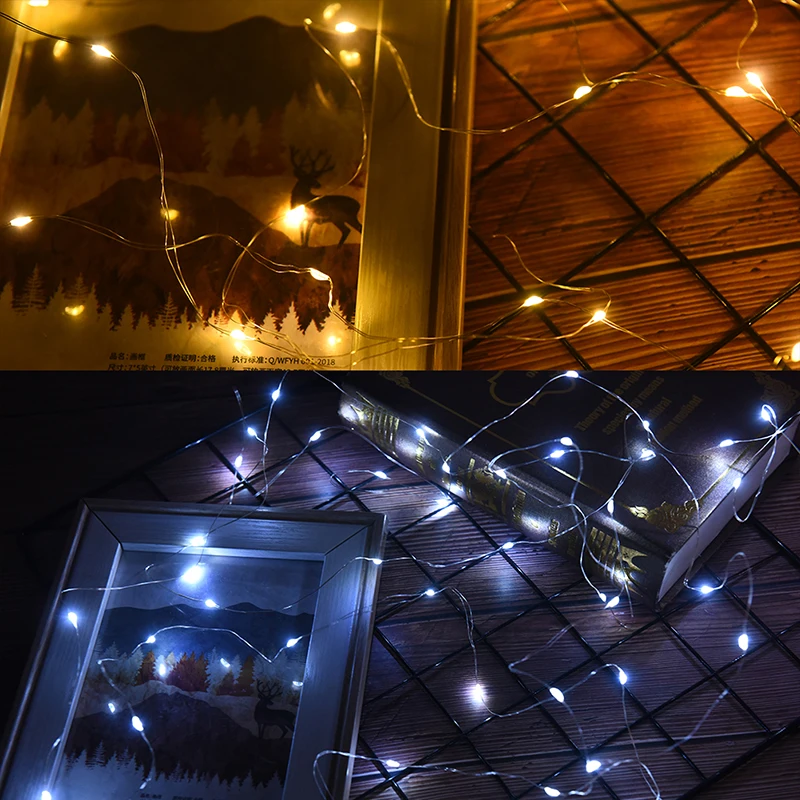 

3V-4.5V 30/50 Led Battery Micro Copper Fairy String Lights Christmas Decorations
