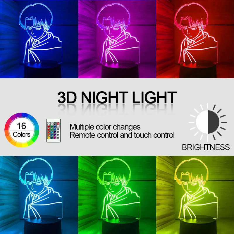 Светодиодная лампа атака на Титанов с пультом ДУ | Освещение