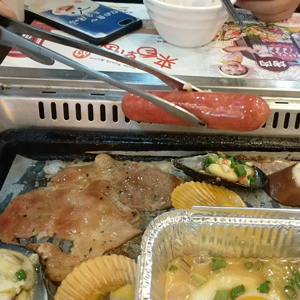 Настольные щипцы пищевые из нержавеющей стали овощные палочки для еды удобный