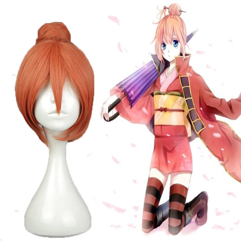 Парик для косплея Кагура из аниме Gintama термостойкие синтетические волосы