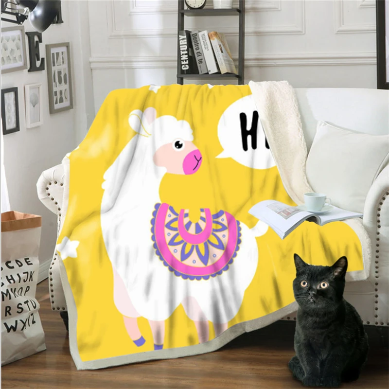 Тяжелое одеяло мультфильм аниме двойной теплый плед диван массивное вязаное