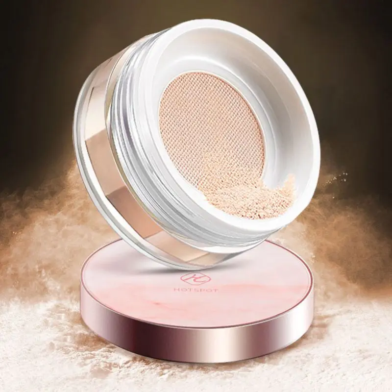 Брендовая пудра для макияжа 3 цвета стойкая рассыпчатая лица водостойкая пудры