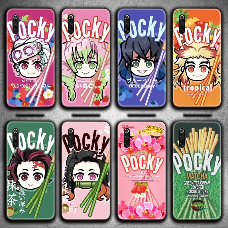 

Cute Cartoon Pocky Cookies Phone Case for Xiaomi Mi Note 10 Lite Mi 9T Pro xiaomi 10 CC9 9SE
