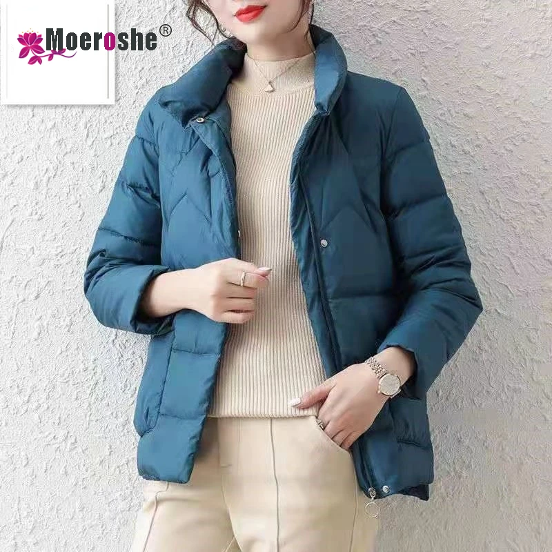 

Women Cotton Jacket 2021 New Mother Loose Outerwear casaco feminino M-5XL Coat Elegant Black Green Red Padded Jackets Female