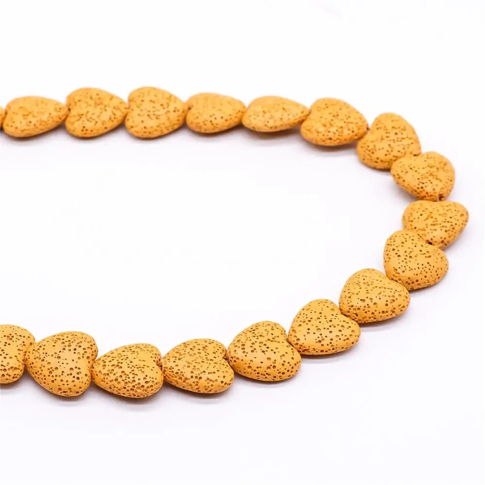 8 сезонов лавовые (натуральные) бусины милое сердце красочные самодельные