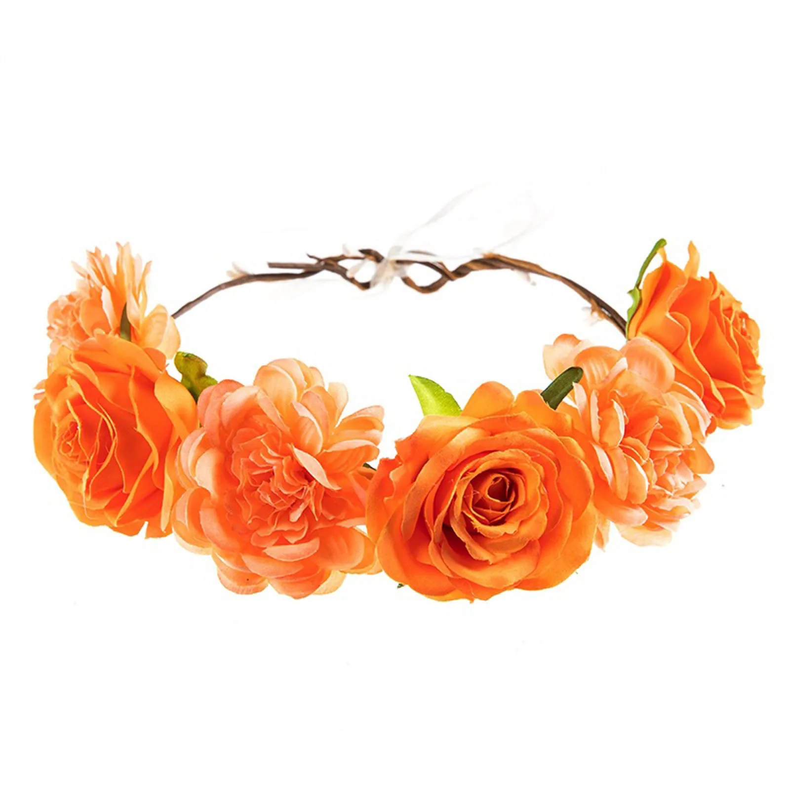 

Spring Bohemian Women Flower Hair Garland Crown Headband Floral Wreath Hairband Wedding Wreaths New Flower Headband#F