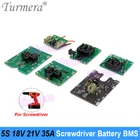 5S 18V 21V 35A BMS электрическая дрель 18650 литиевая батарея Защитная плата баланс с разъемом постоянного тока для шуруповерта батареи использовать Turmera