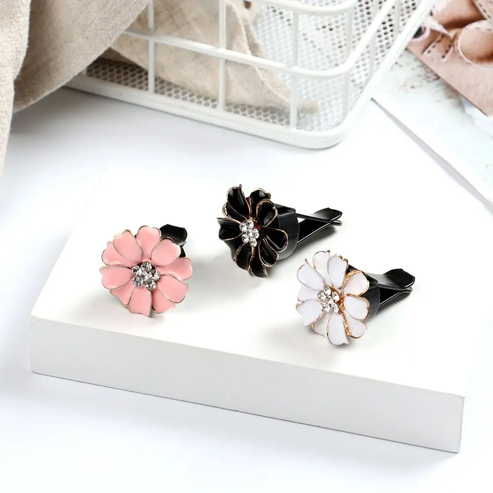 Автомобильные аксессуары модный новый женский зажим для машины с ромашкой милый