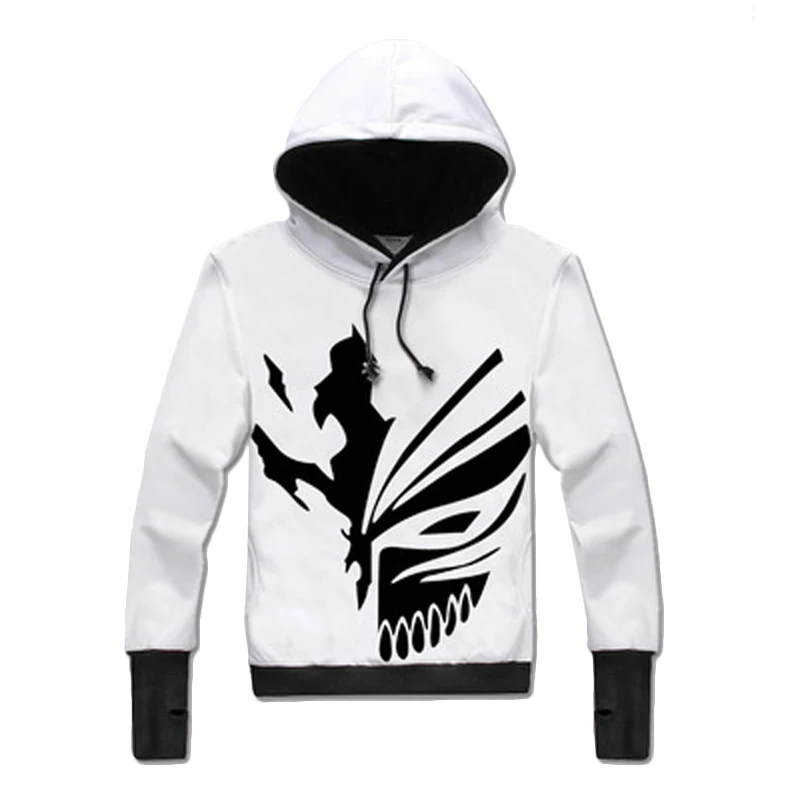 2019 зимние мужские толстовки отбеливатель пуловер аниме Kurosaki Ichigo в стиле хип-хоп