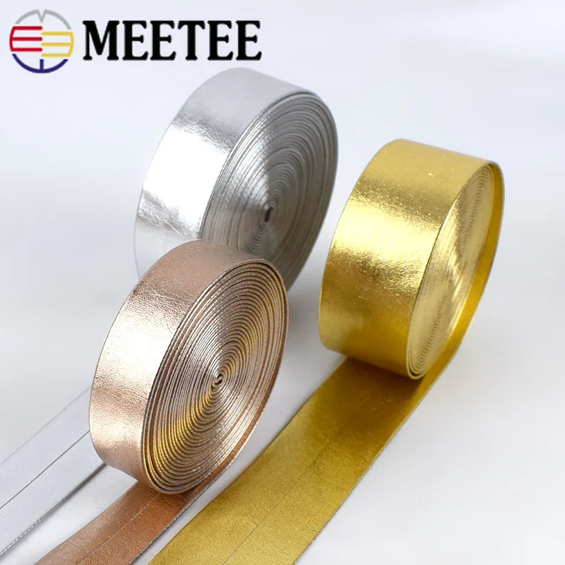 Meetee 5 м 30 мм ширина синтетическая искусственная кожа лента золотой серебряный