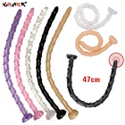 Супер длинная силиконовая Анальная пробка, Анальный шарик, эротическая секс-игрушка для начинающих мужчин, женщин, пар, анус, мастурбатор, массажер простаты