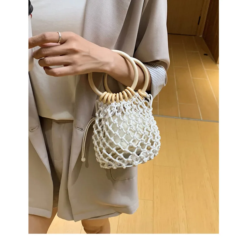 

Summer Fashion Designer Bag Women 2021 New Fashion Portable Mini Bucket Bag Handbag Woven Bag Beach Female Bag Luxury Bags