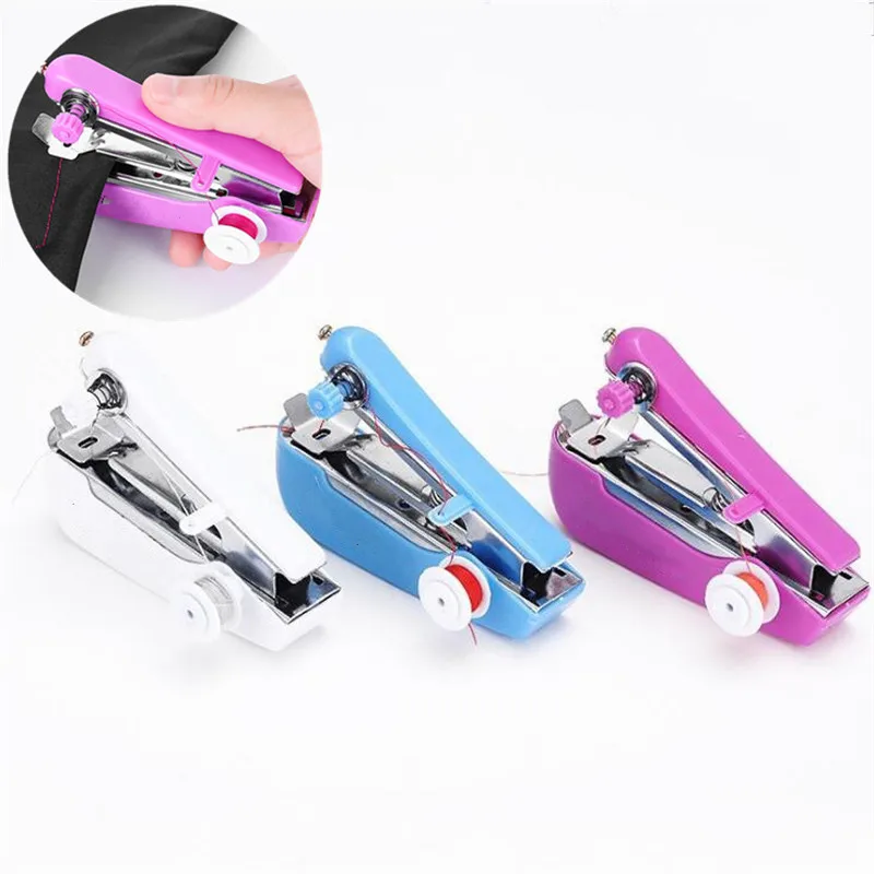 Новая портативная мини швейная машина для рукоделия ручная работа поделки