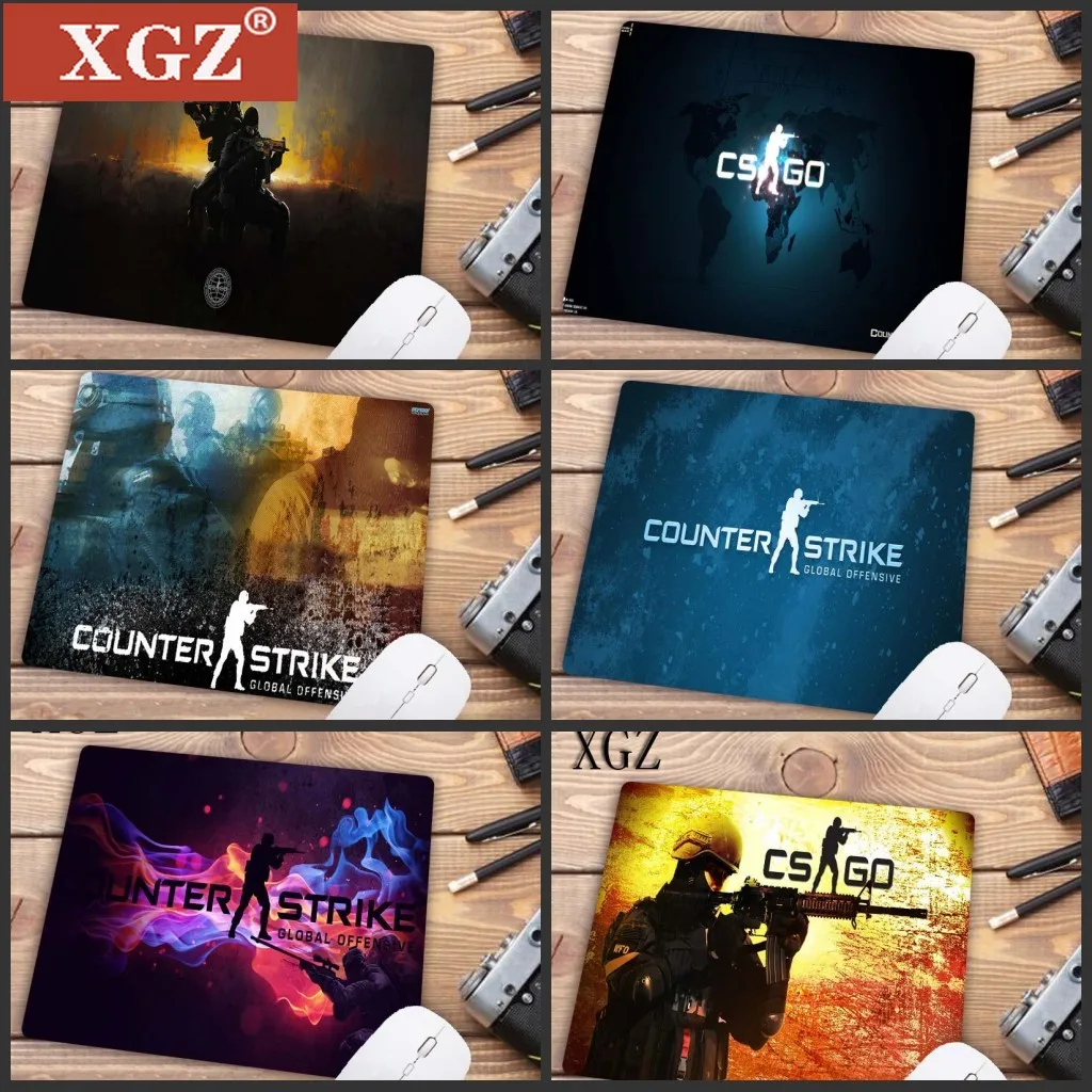 Коврик для мыши Xgz 180x220 мм CS GO милый компьютерный коврик и дизайнерский стол с