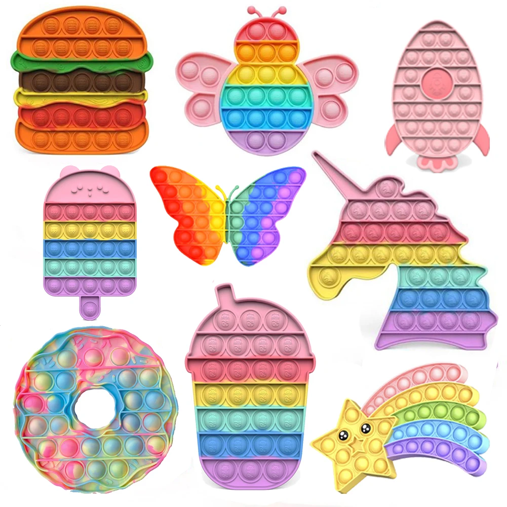 

Push Bubble Fidget Sensory Toy for Autisim Special Needs Hot New Adult Stress Fidget it Stress Relief Squishy Toys Anti-stress