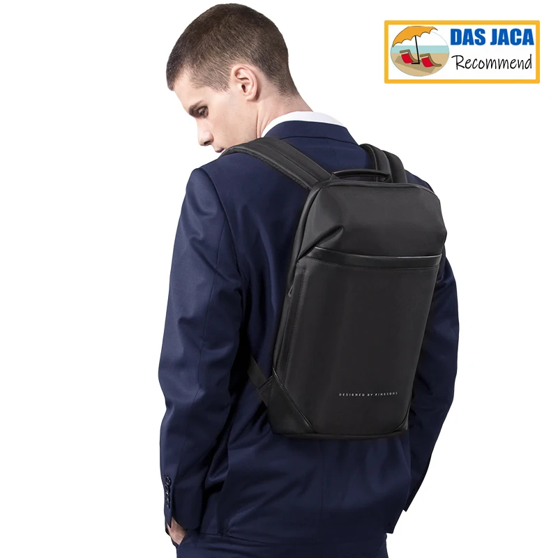 slim laptop backpack men women 15 6 inch office work men backpack business bag unisex black ultralight backpack thin mochila free global shipping