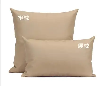 Простой кожаный для диванных подушек наволочки отель из искусственной кожи