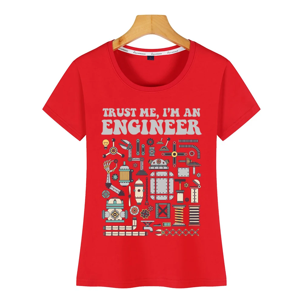 Женская футболка с надписью trust me я инженерный дизайн черная короткая женская |