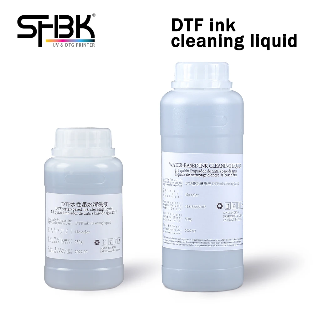 500g DTF printer head cleaning liquid Suitable for Epson DTF print head nozzle clogging solution Water-based ink cleaning liquid