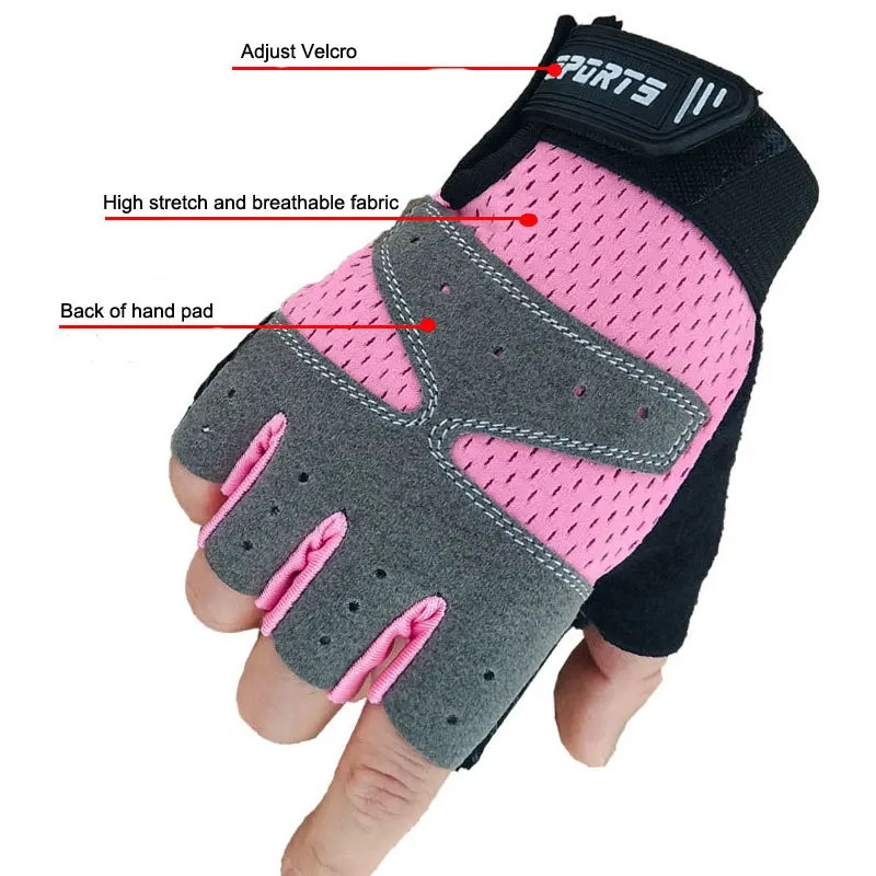 Летние детские перчатки с полупальцами для езды на велосипеде открытом воздухе