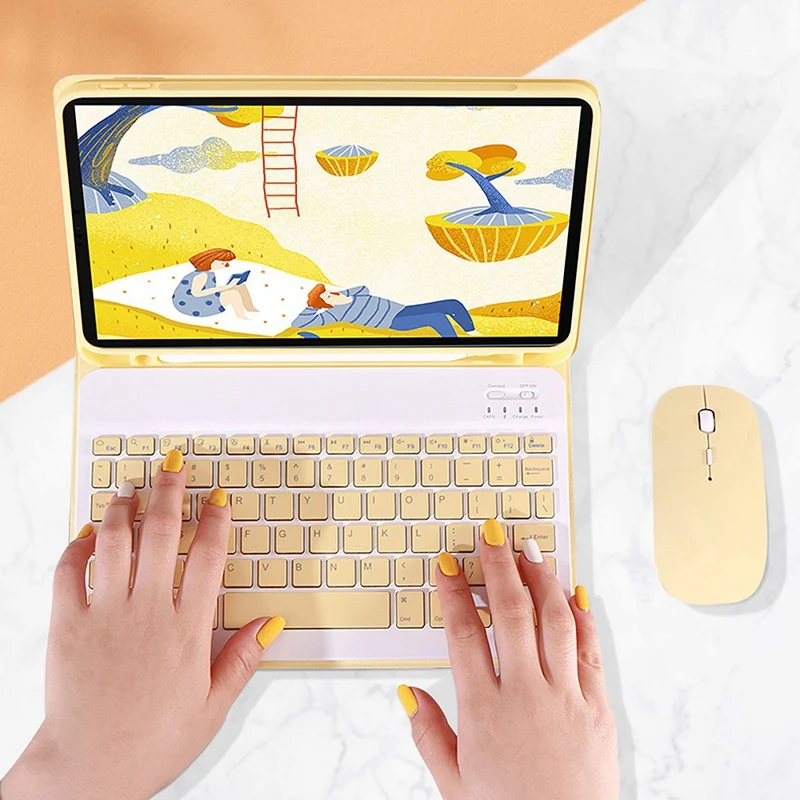 Для 2020 новый iPad Pro 12 9 Inch Tablet PC бум (Беспроводной клавиатура + мышь чехол ручка