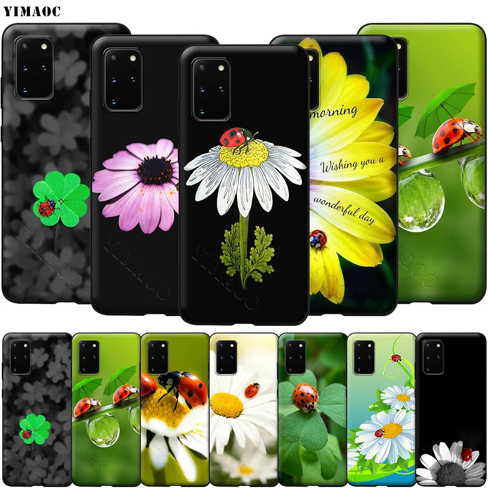 YIMAOC Мягкий силиконовый чехол с четырьмя листьями божьей коровкой маргариткой