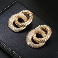 fashion jewelry round circle earrings popular design golden plating vintage temperament drop earrings for girl lady gifts
