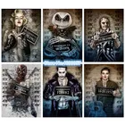 Алмазная живопись сделай сам, вышивка клоуна, зомби, полный квадратКруглый Алмаз, вышивка крестиком Стразы мозаичная декоративная картина, подарок