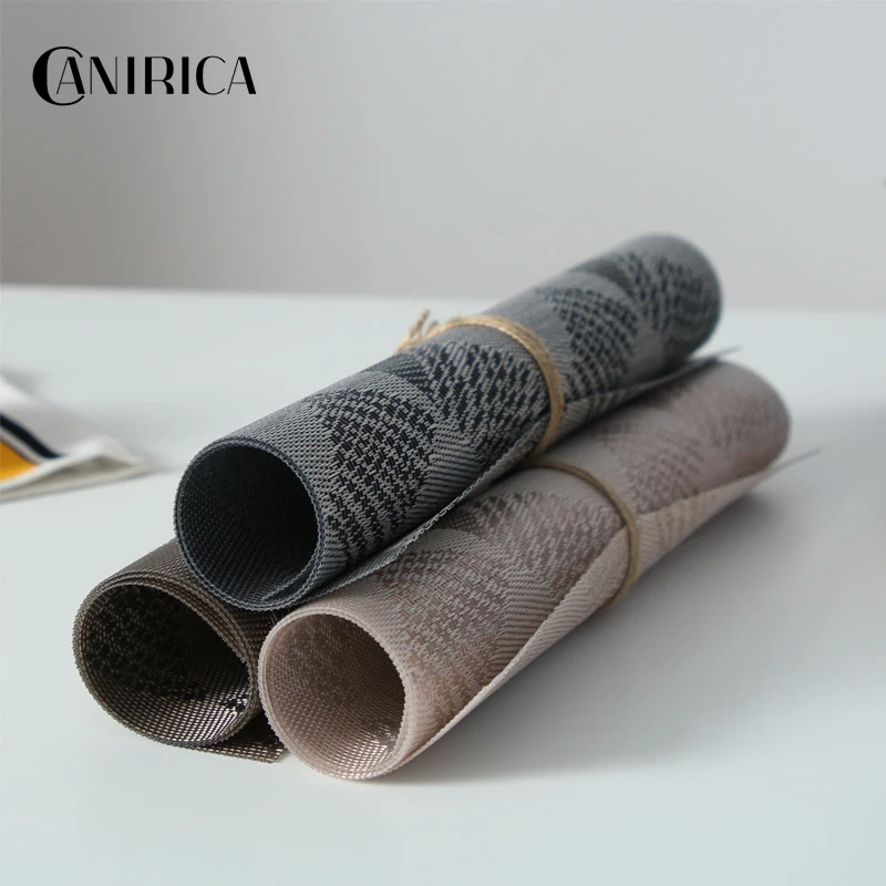 CANIRICA Настольный коврик из ПВХ подставка для обеденный стол каминные отдельных прямоугольник Кухня аксессуары украшения Posavasos 45x30 см