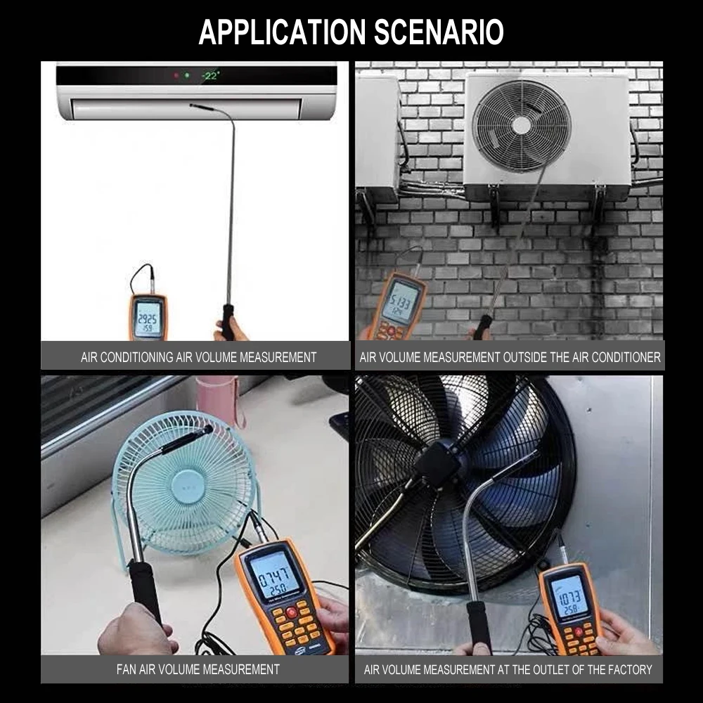 Анемометр GM8903 портативный прибор для измерения скорости ветра температуры