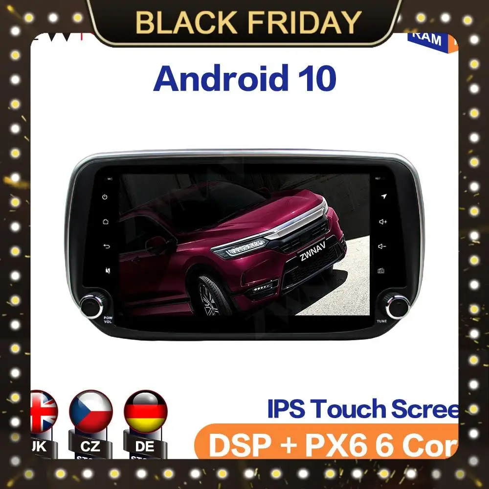 comprar Navegação Gps Do Jogador Dos Multimédios Do Carro De Android 10 Para Hyundai Ix45/sante Fe 2019 + Unidade Principal Do Carro Gravador De Fita De Rádio Nenhum Leitor De Dvd