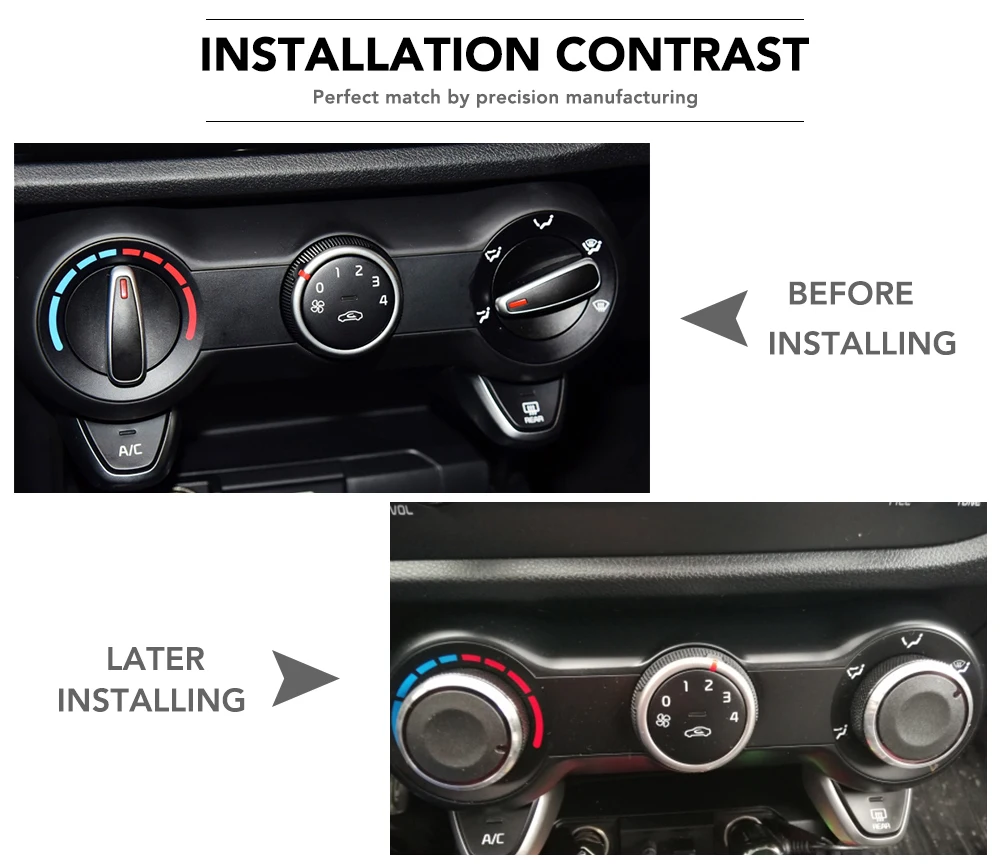 2 шт. в наборе автомобильный Кондиционер поворотный переключатель ручка