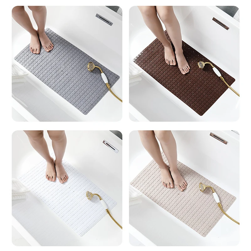 Нескользящий коврик для ванной 38 Х70 см с отверстием воды | Дом и сад