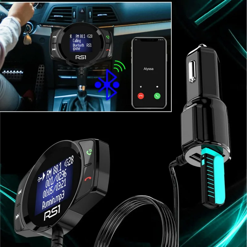 Беспроводной Bluetooth USB автомобильный комплект lcd SD fm-передатчик MP3-плеер Магнитный Громкая связь автомобильный комплект радио аудио адаптер
