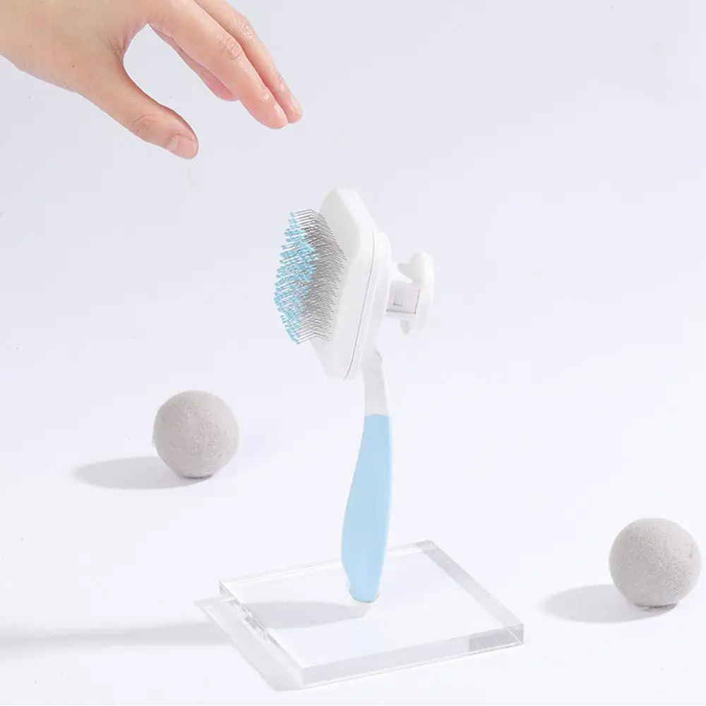 Пушистый хвост вращающаяся игольчатая расческа для кошек щенков домашних