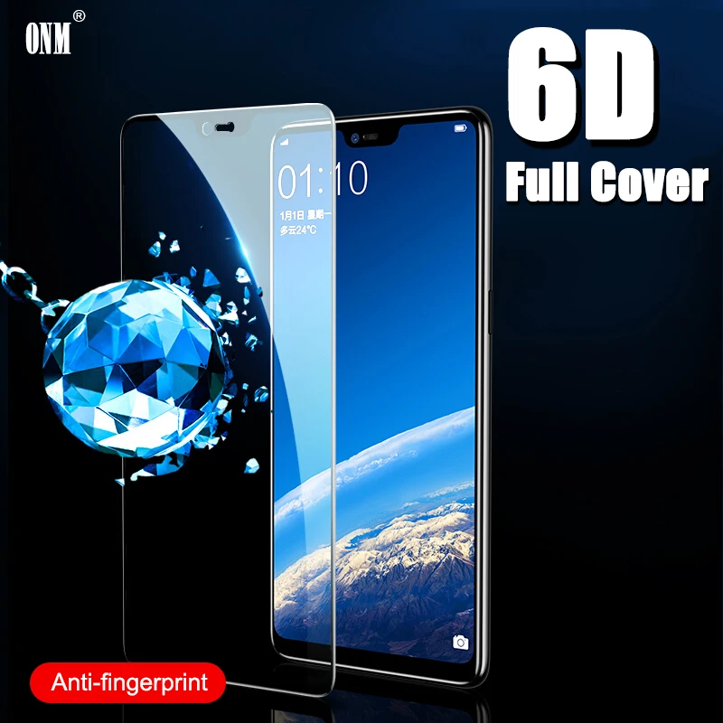 6D Tempered Glass For Oppo A1K A9X A7X A5 A3 A83 A79 K3 K1 R15 R11 Full Cover Curved Screen Protector Film on the for F7 F5 | Мобильные