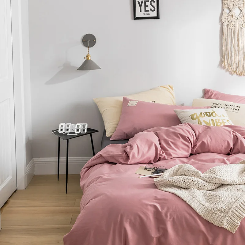 Хлопковые однотонные Цвет Стёганое одеяло покрывало один 40 хлопок крышка