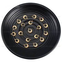 10 1000 pcs necklace earring charms finding bulk wholesale brass small size round circle pendant component for making jewelry